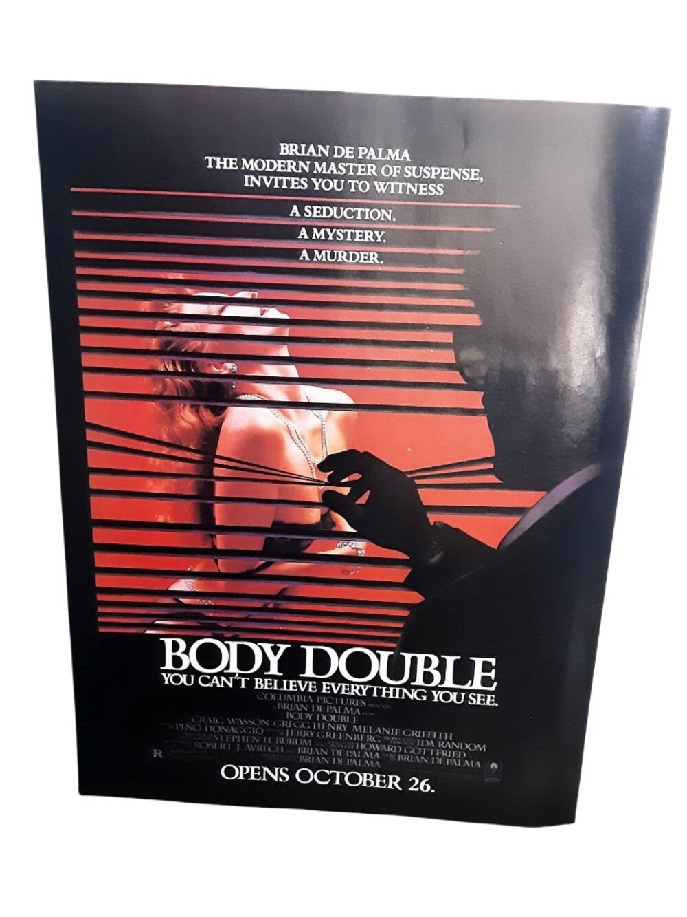 1984 Body Double Movie Poster Print Ad Brian De Palma Melanie Griffith